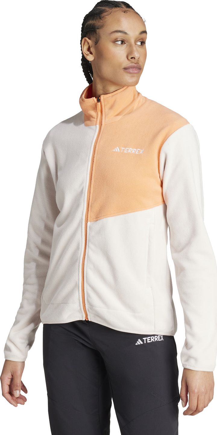 Adidas Women's Multi FullZip Fleece Jacket Putty Mauve/Amber Tint